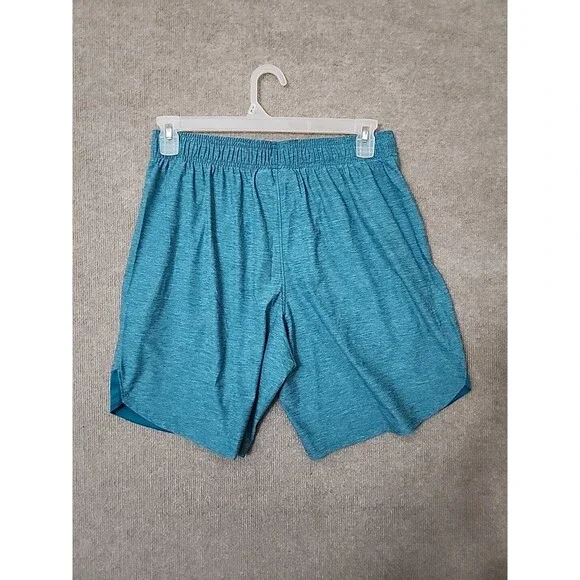 Under Armour Training Shorts Mens L Teal Heather Athletic Stretch NEW